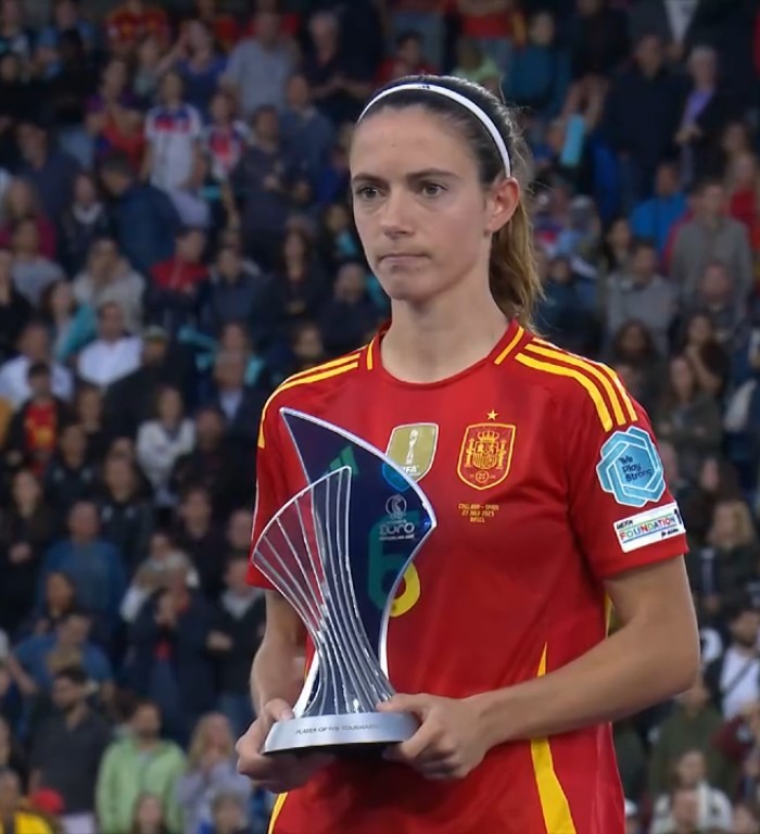 Aitana Bonmatí, mejor jugadora de la Eurocopa