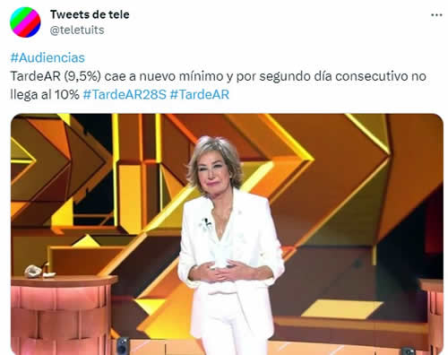 Bajas audiencias TardeAR