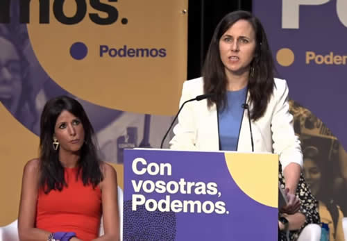 Belarra en el acto de Madrid
