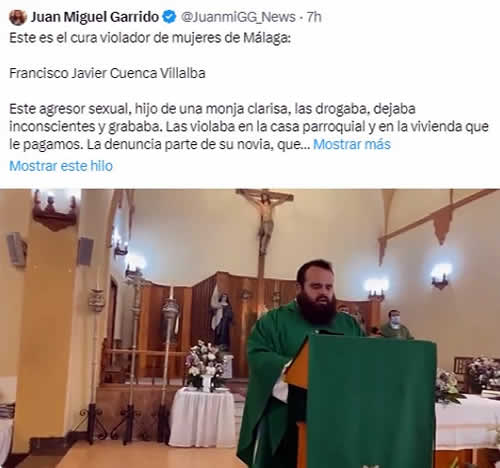 Cura violador de Málaga