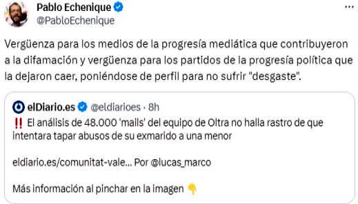 Echenique sobre lawfare a Oltra