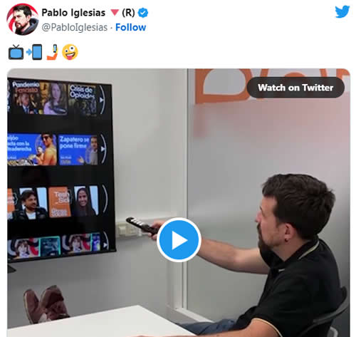 Pablo Iglesias App Canal Red